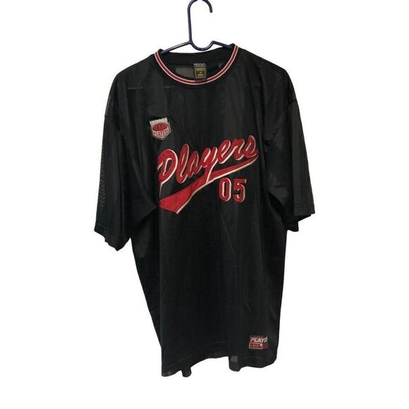 America 153 Sports Players Jersey Extra Large (XL) Black and Red - Picture 1 of 6